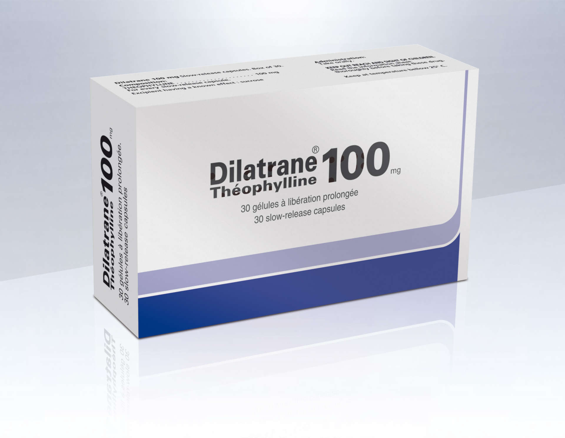 Photo de conditionnement <span class='vidalbox-gamme-product'>(DILATRANE 100 mg gél LP)</span>