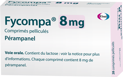 Photo de conditionnement <span class='vidalbox-gamme-product'>(FYCOMPA 8 mg cp pellic)</span>