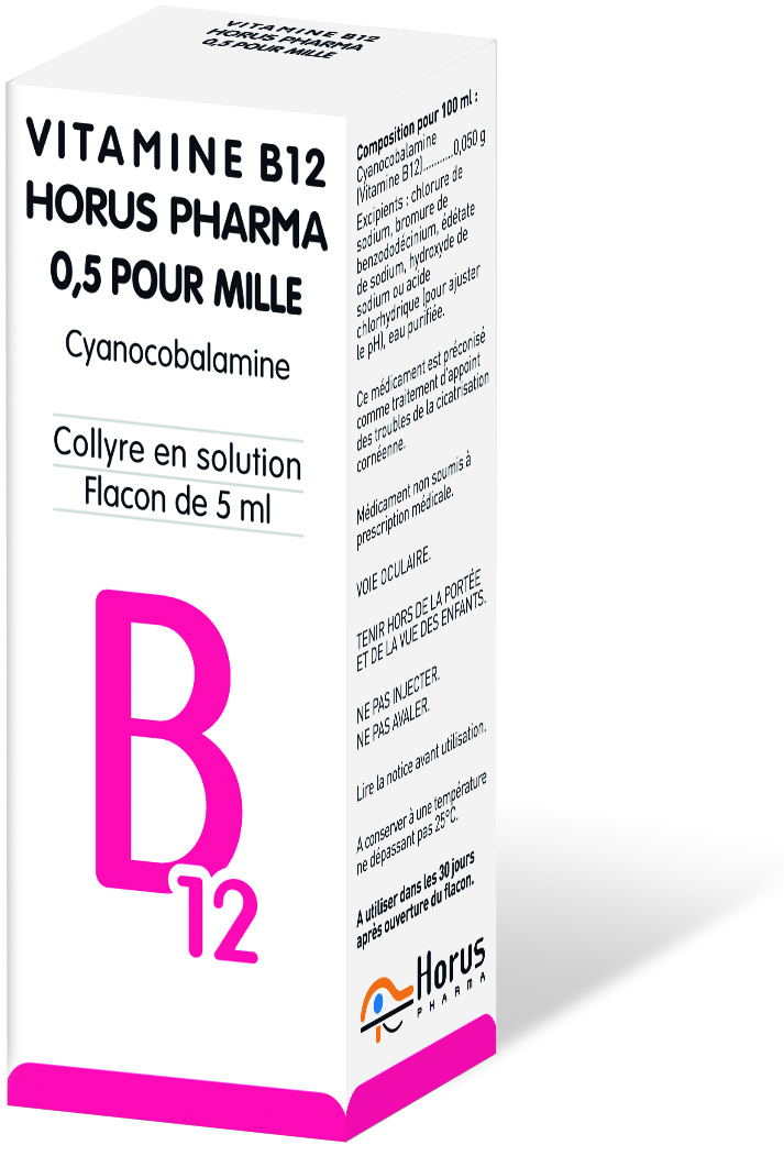 Photo de conditionnement <span class='vidalbox-gamme-product'>(VITAMINE B12 HORUS PHARMA 0,5 POUR MILLE collyre sol)</span>