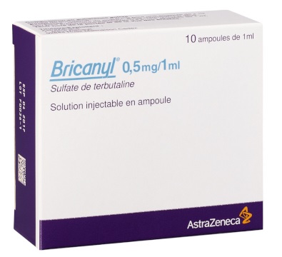 Photo de conditionnement <span class='vidalbox-gamme-product'>(BRICANYL 0,5 mg/1 ml sol inj en ampoule)</span>