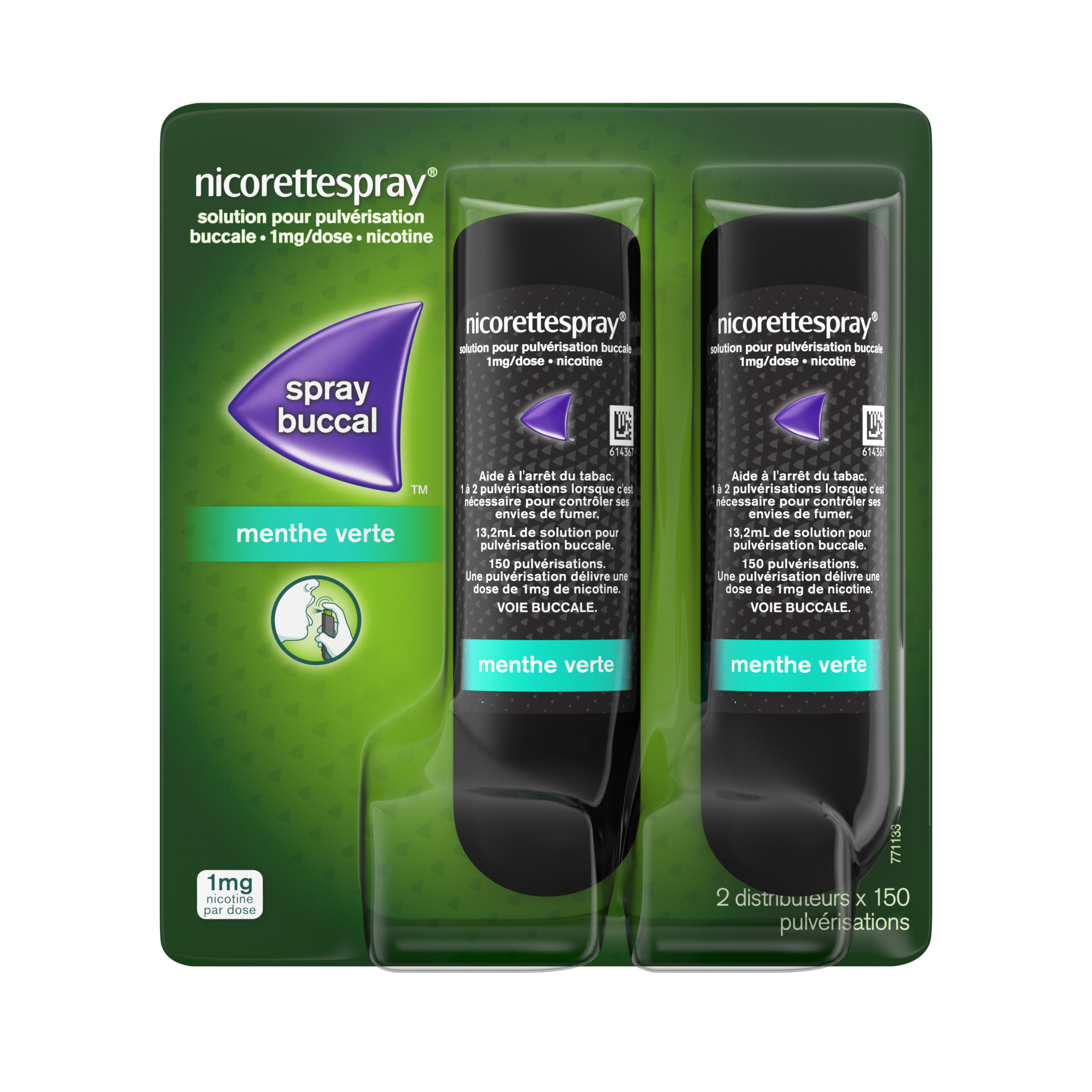 Photo de conditionnement <span class='vidalbox-gamme-product'>(NICORETTESPRAY 1 mg/dose sol p pulv bucc menthe verte)</span>