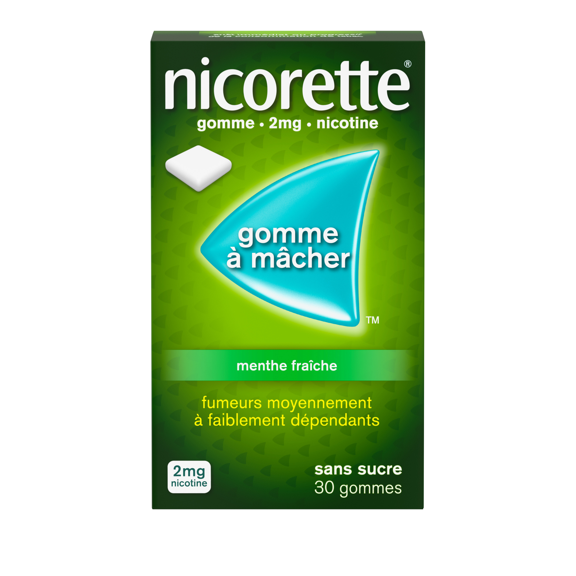 Photo de conditionnement <span class='vidalbox-gamme-product'>(NICORETTE 2 mg gomm mâcher médic sans sucre menthe fraîche)</span>