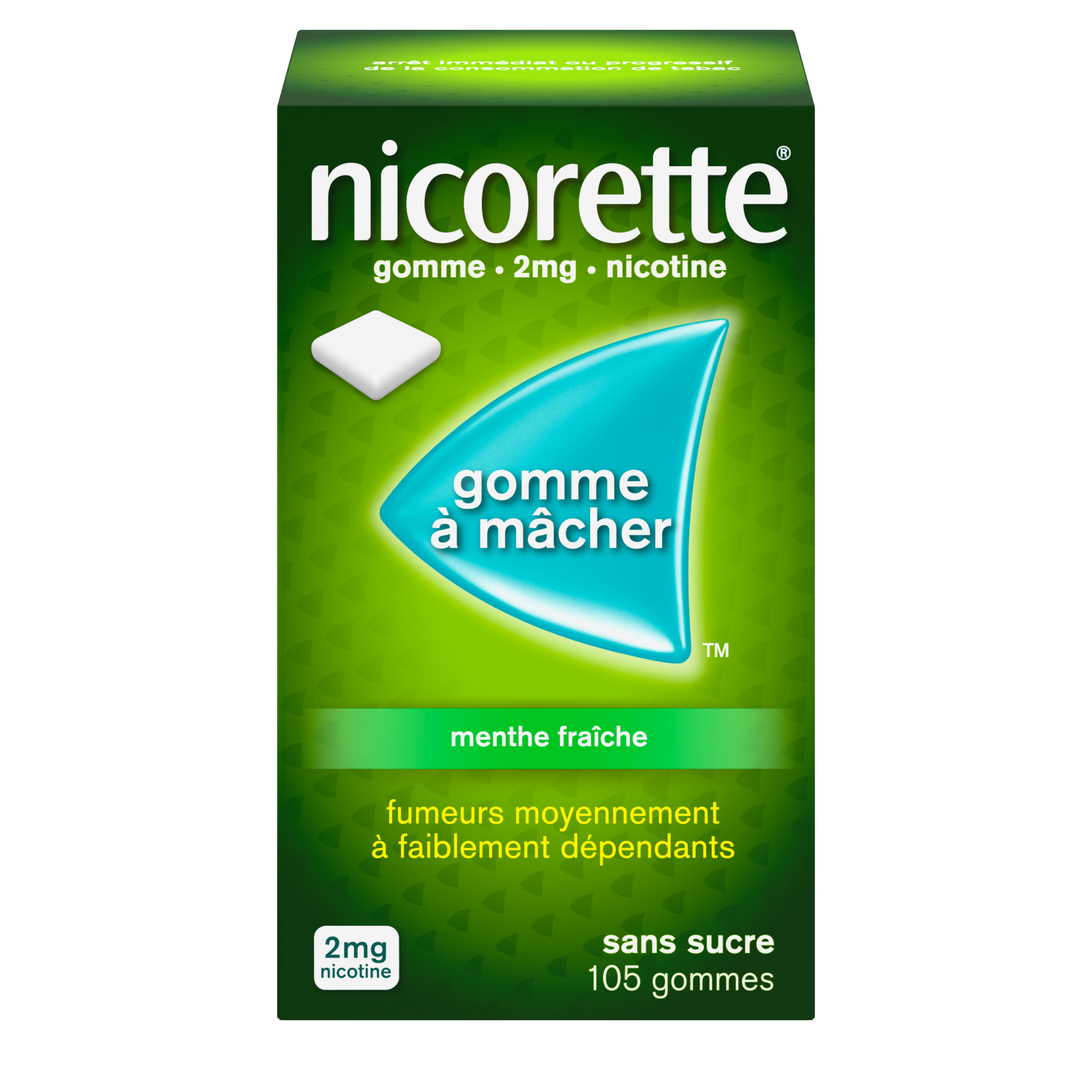 Photo de conditionnement <span class='vidalbox-gamme-product'>(NICORETTE 2 mg gomm mâcher médic sans sucre menthe fraîche)</span>
