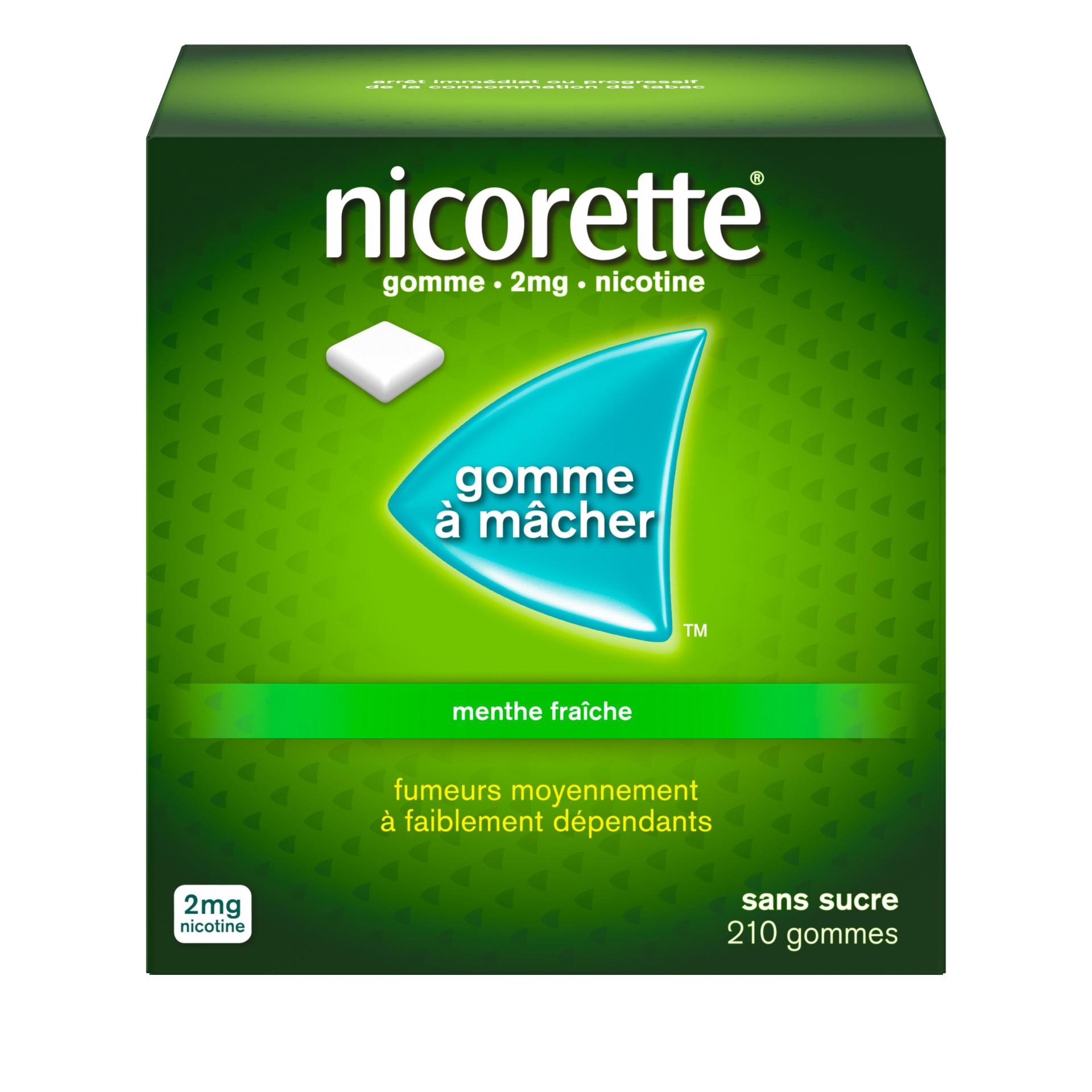 Photo de conditionnement <span class='vidalbox-gamme-product'>(NICORETTE 2 mg gomm mâcher médic sans sucre menthe fraîche)</span>