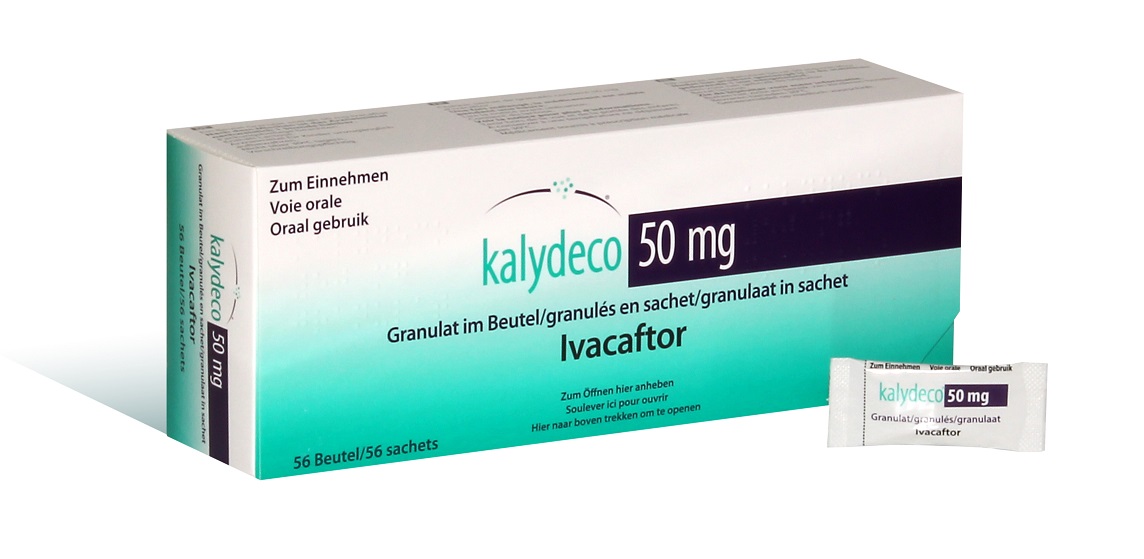 Photo de conditionnement <span class='vidalbox-gamme-product'>(KALYDECO 50 mg glé en sachet)</span>