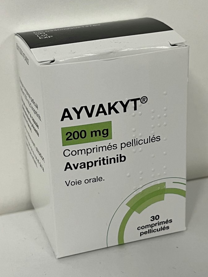 Photo de conditionnement <span class='vidalbox-gamme-product'>(AYVAKYT 200 mg cp pellic)</span>