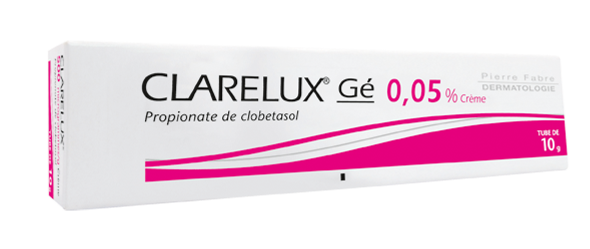Photo de conditionnement <span class='vidalbox-gamme-product'>(CLARELUX 500 µg/g crème)</span>