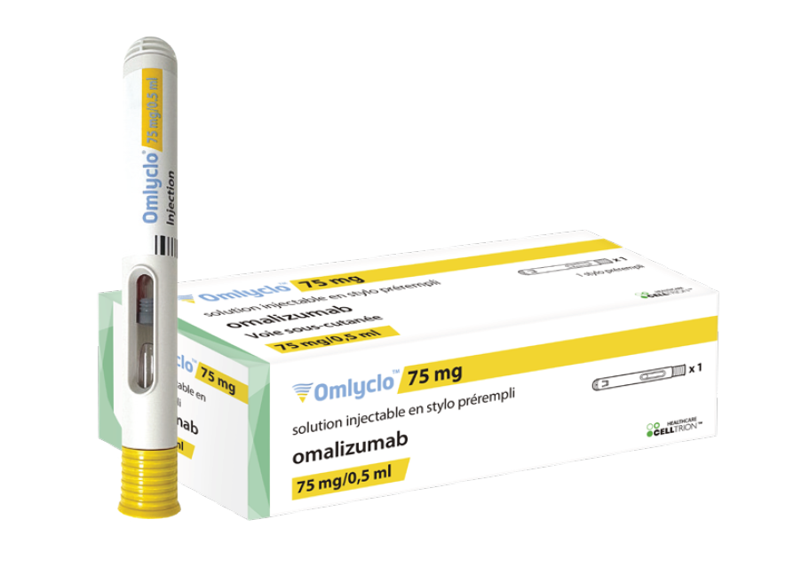 Photo de conditionnement <span class='vidalbox-gamme-product'>(OMLYCLO 75 mg sol inj stylo prérempli)</span>