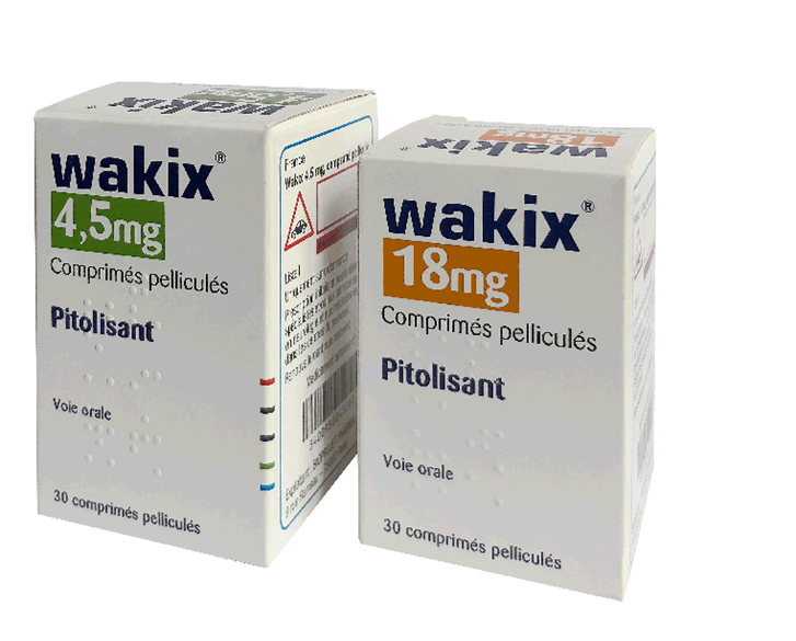 Photo de conditionnement <span class='vidalbox-gamme-product'>(WAKIX 4,5 mg cp pellic)</span>