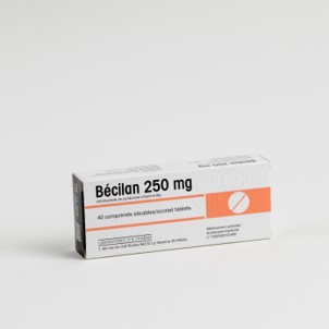 Photo de conditionnement <span class='vidalbox-gamme-product'>(BECILAN 250 mg cp séc)</span>