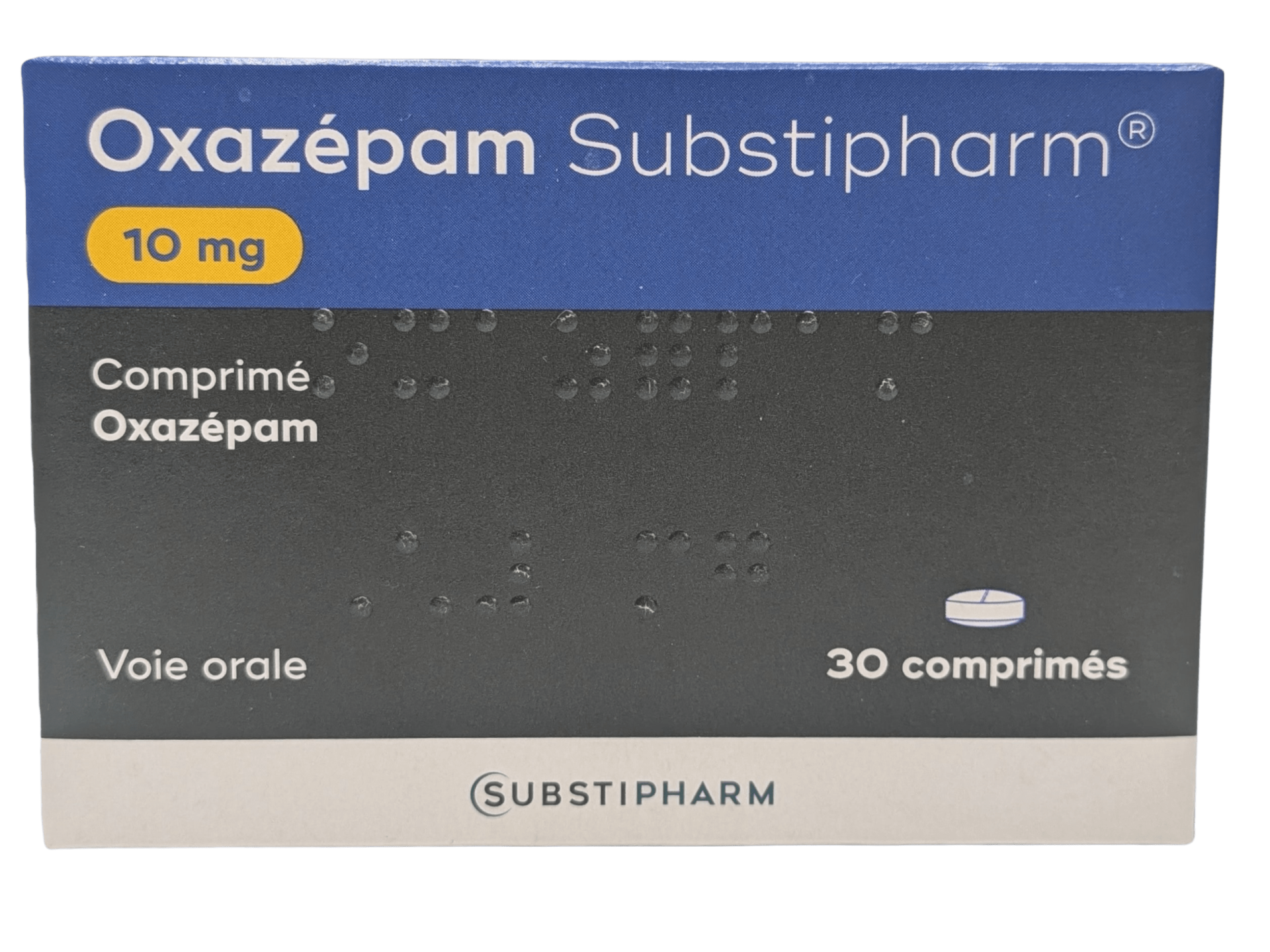 Photo de conditionnement <span class='vidalbox-gamme-product'>(OXAZEPAM SUBSTIPHARM 10 mg cp)</span>