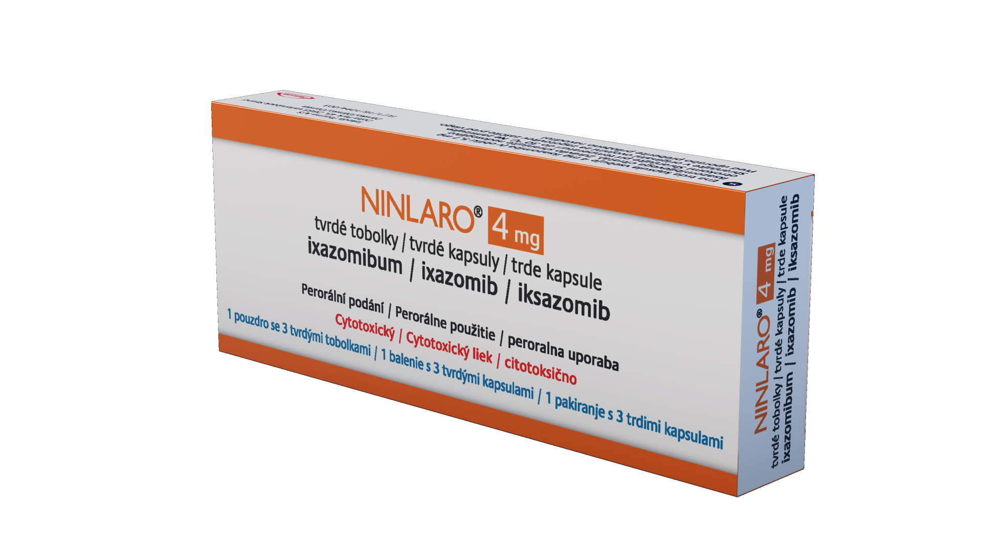 Photo de conditionnement <span class='vidalbox-gamme-product'>(NINLARO 4 mg gél)</span>
