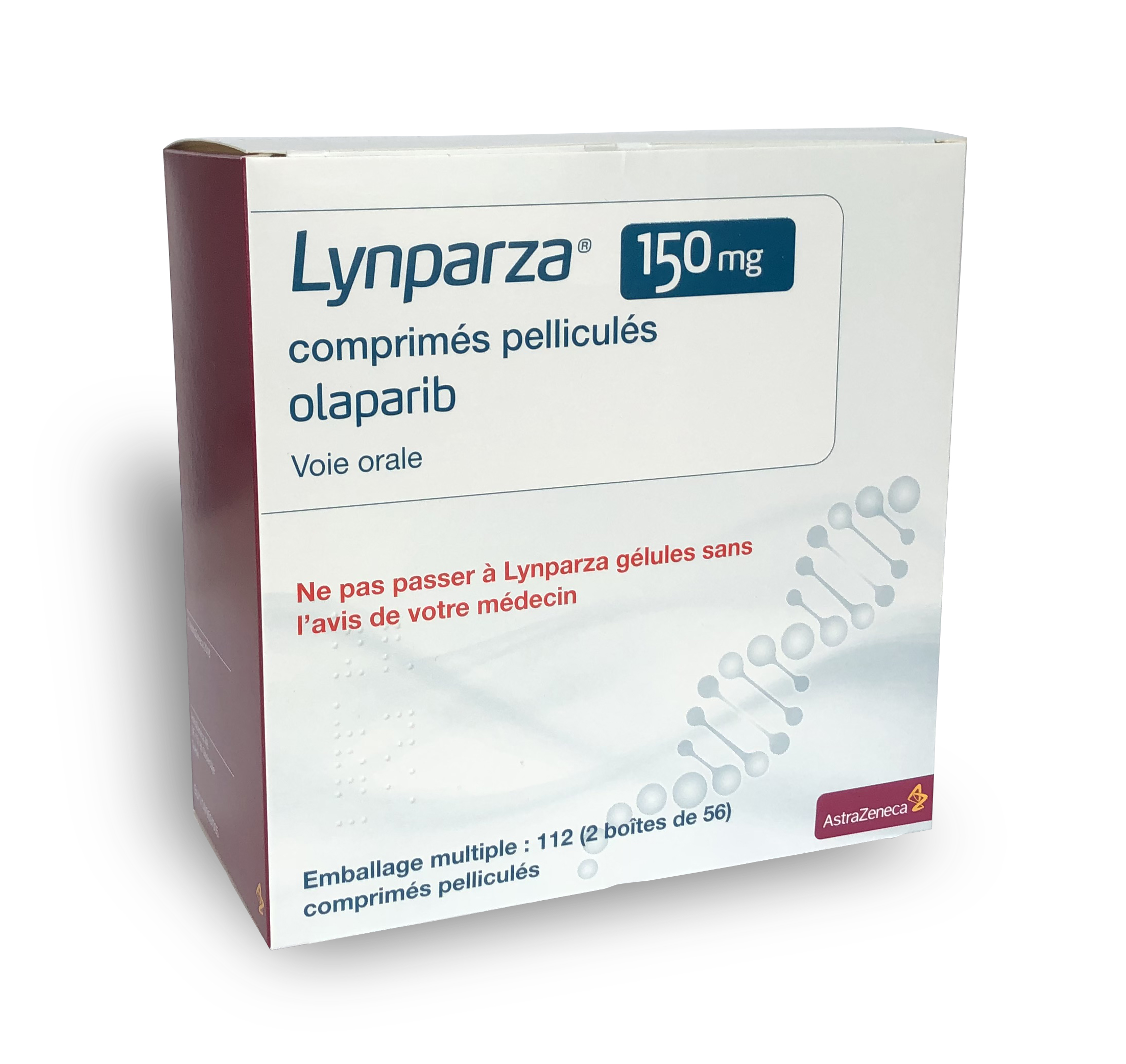 Photo de conditionnement <span class='vidalbox-gamme-product'>(LYNPARZA 150 mg cp pellic)</span>