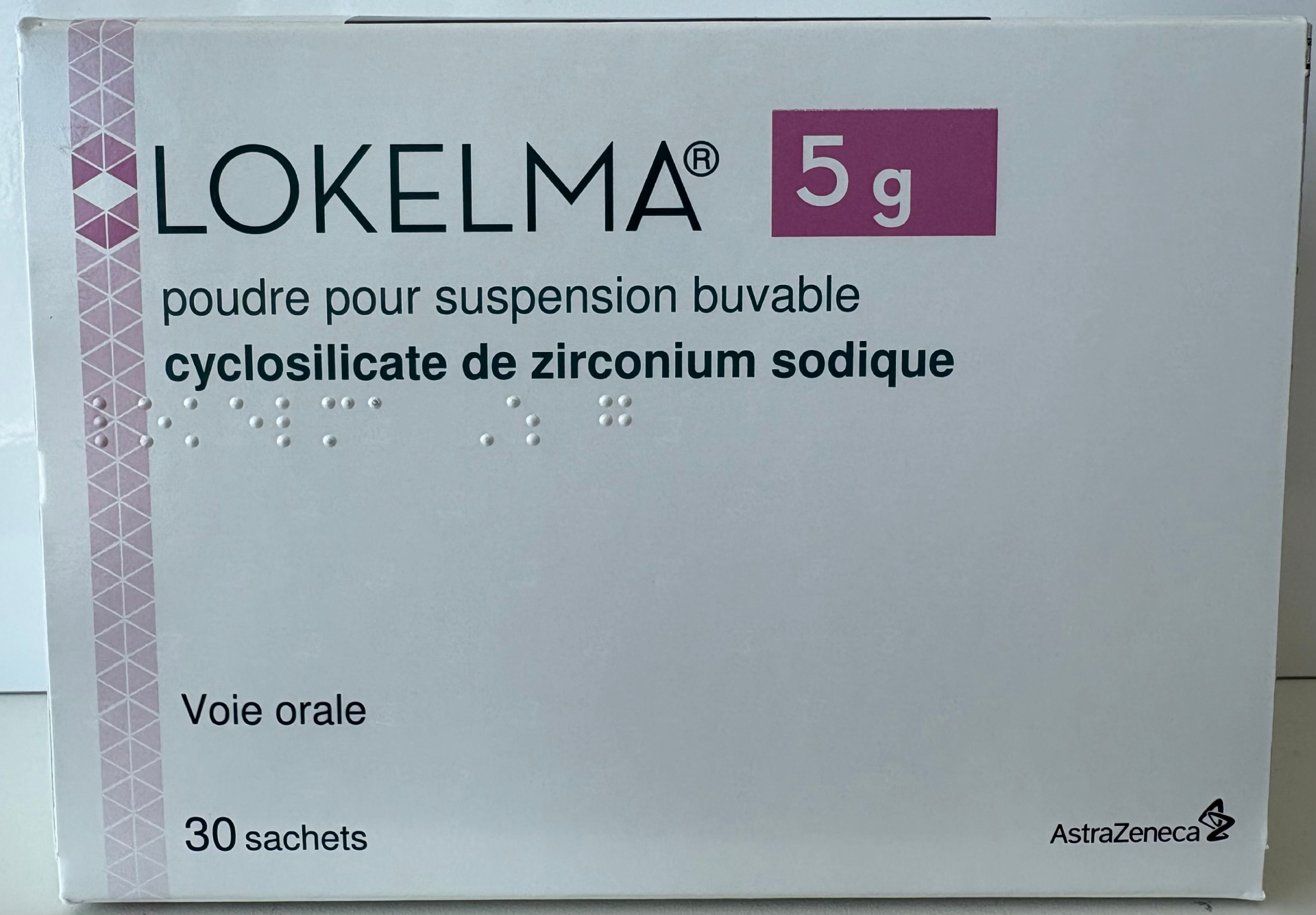Photo de conditionnement <span class='vidalbox-gamme-product'>(LOKELMA 5 g pdre p susp buv)</span>