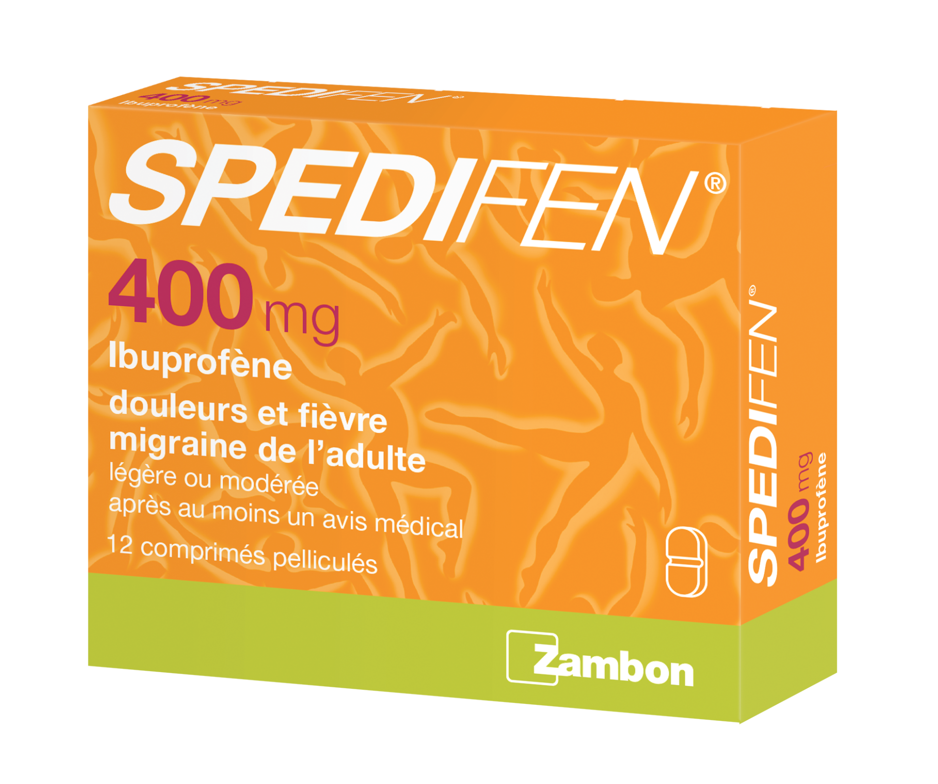 Photo de conditionnement <span class='vidalbox-gamme-product'>(SPEDIFEN 400 mg cp pellic)</span>